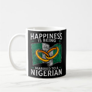 Mug Un Mariage nigérian Marrie, drapeau noir du mariag