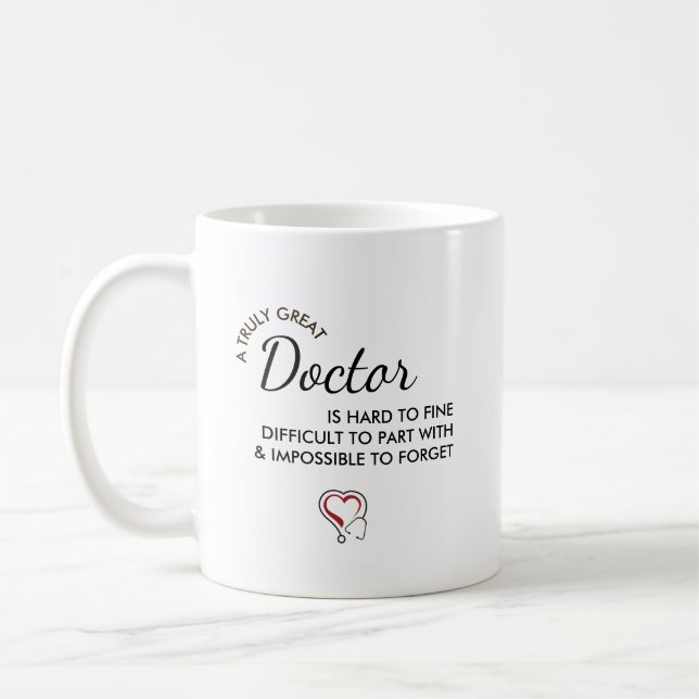 Mug Un Médecin Vraiment Génial – Nom Personnalisé (Gauche)