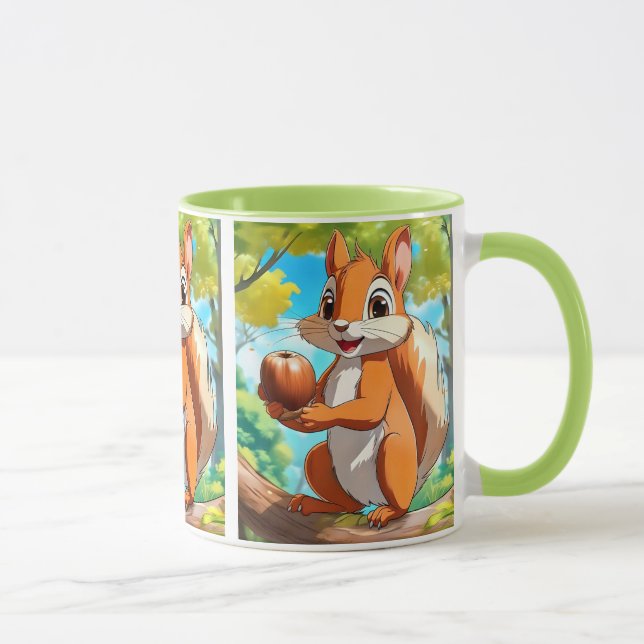 Mug Un mignon écureuil roux aux grands yeux pétillants (Droite)