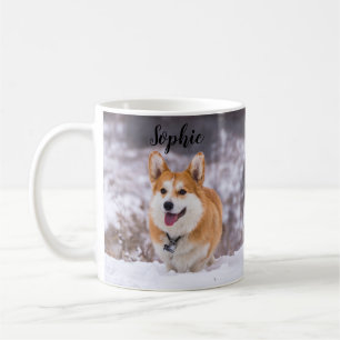 Mug Un mignon pembroke de corgi gallois se frottant da