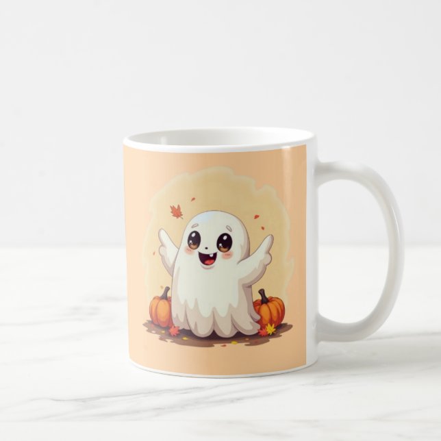 Mug Un mignon petit fantôme de dessin animé (Droite)