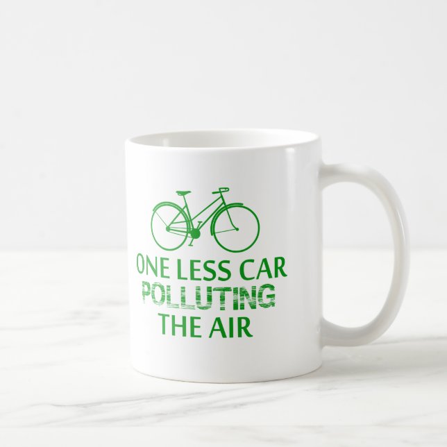 Mug Un moins de voiture polluant l'air (Droite)