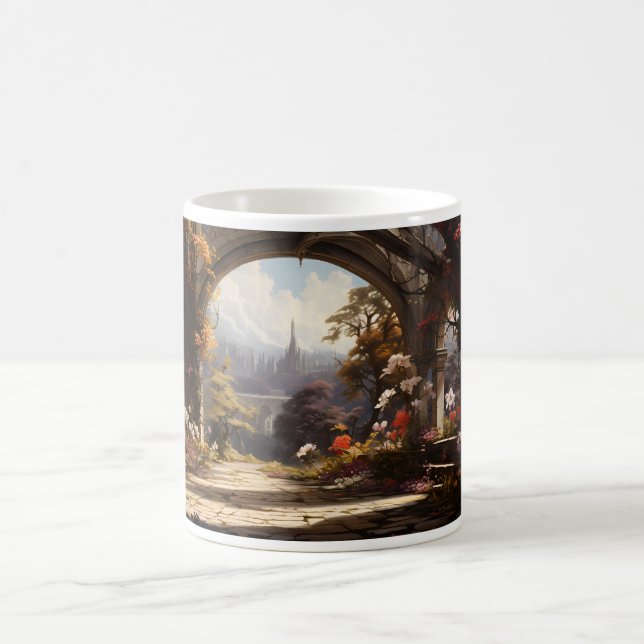 Mug Un monde Imaginaire de palais et de fleurs (Centre)