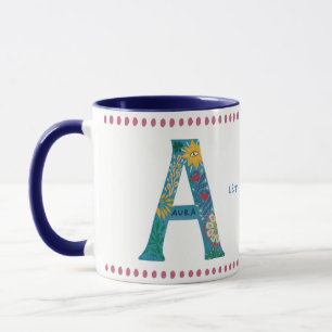 Mug Un monogramme - Aura Edition   Alphabet mystique