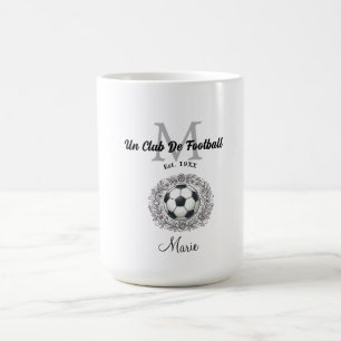 Mug un monogramme de club de football est, année coupe
