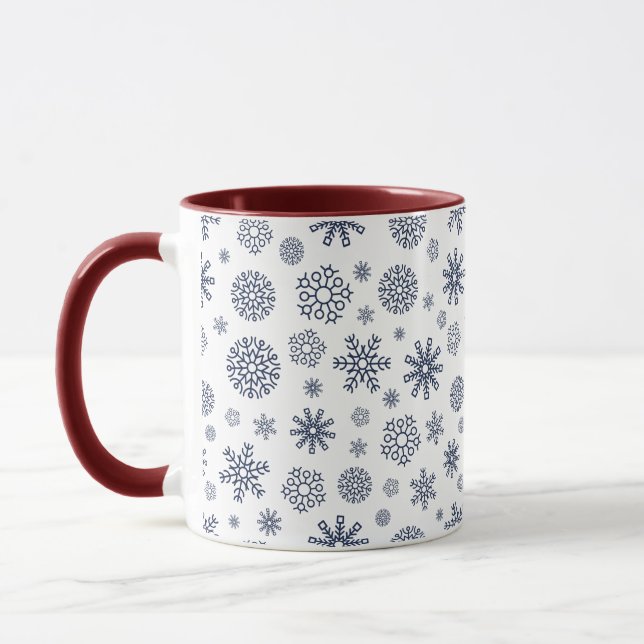 Mug Un motif de vigne floral élégant simple (Gauche)