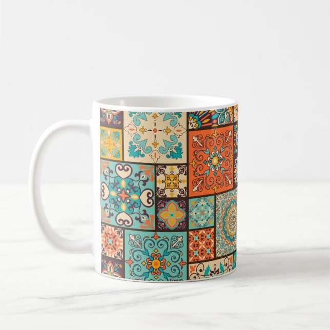 Mug Un motif en tuiles arabes et islamiques. (Gauche)