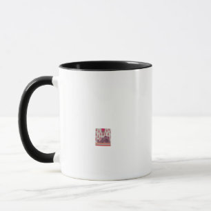 Mug Un motif paisley décoratif avec du rouge et du ros