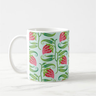 Mug un motif sans soudure d'été avec fraises