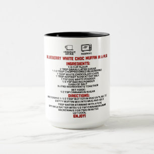 Mug Un Muffin De Choco Blanc De Gift/Blueberry Parfait