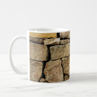 Mug Un mur en pierre en pavé arrière - plan textu