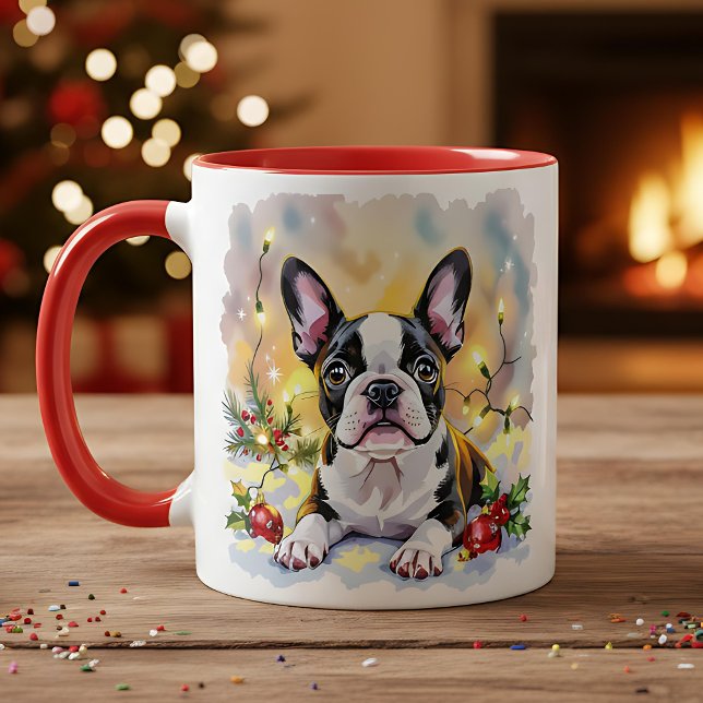 Mug Un Noël doux avec un Terrier de Boston (Créateur téléchargé)