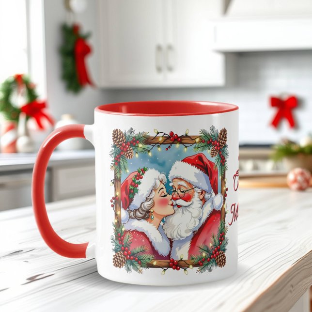 Mug Un Noël sucré à l'ancienne | M. et Mme Claus (Créateur téléchargé)