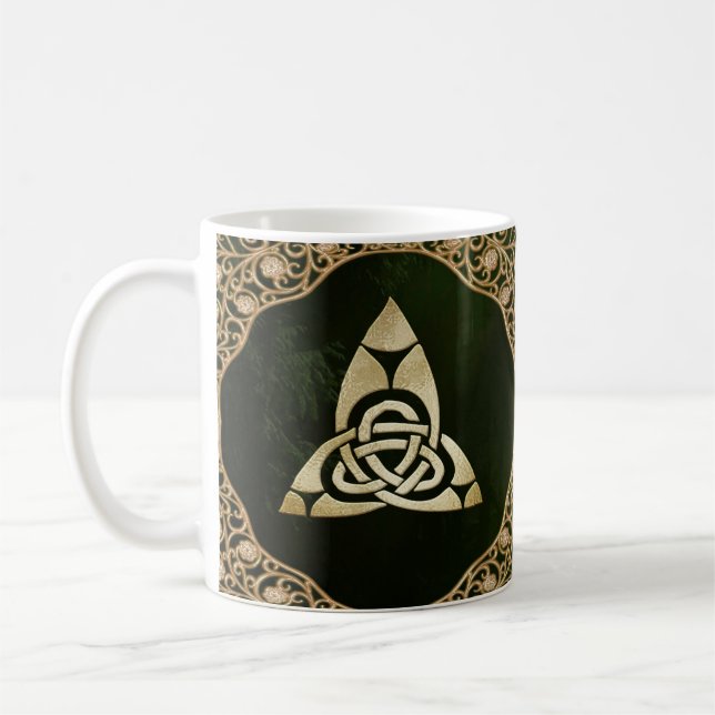 Mug Un noeud de trinité celtique sur les ombres de la  (Gauche)