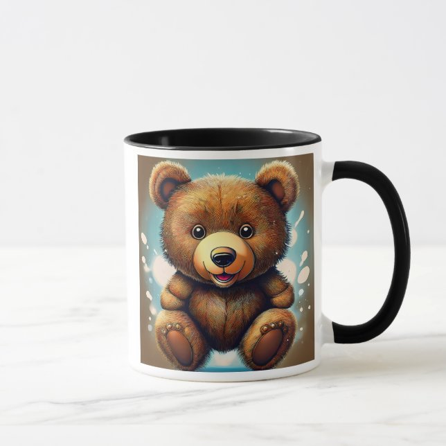 Mug Un nounours très mignon en peluche. (Droite)