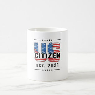 Mug Un nouveau cadeau citoyen américain à la citoyenne