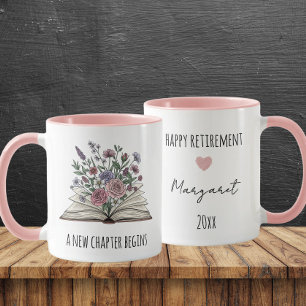 Mug Un Nouveau Chapitre Commence Une Retraite Florale 