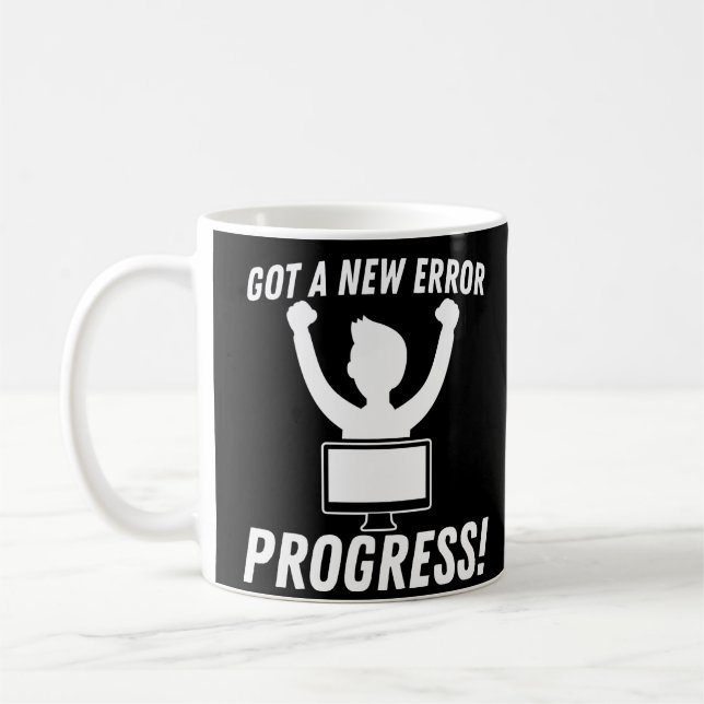 Mug Un Nouveau Codage De Programmateur De Progrès D'Er (Gauche)