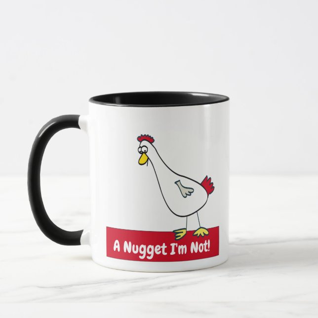Mug Un nugget, pas moi ! Végétarien (Gauche)