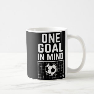 Mug Un objectif en tête - Thème de football & motivati