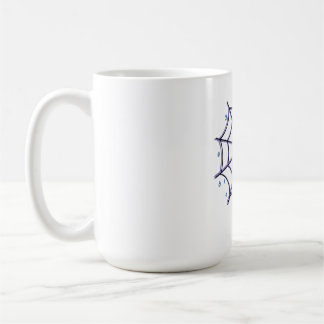 Mug Un oeil de caricature mignon dans un Web étincelan
