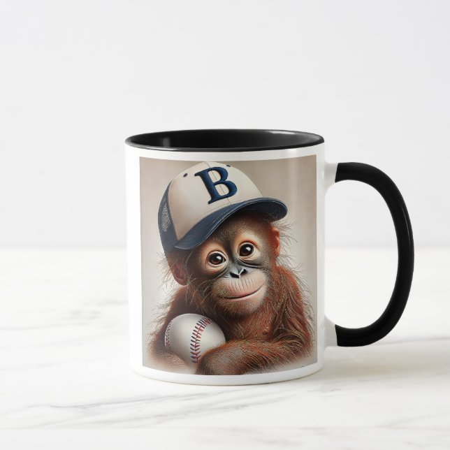 Mug Un Orang-outan joue au baseball. (Droite)