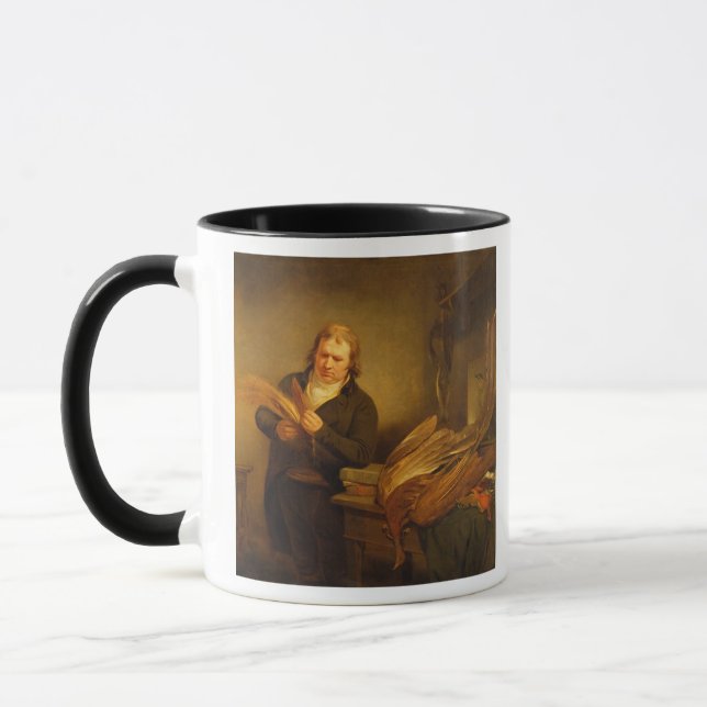Mug Un ornithologiste, probablement M. Thomson, animal (Gauche)