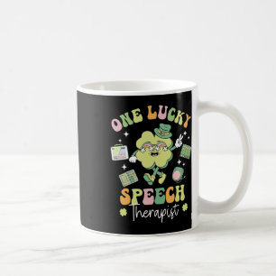Mug Un orthophoniste chanceux Slp trèfle Saint Patrick