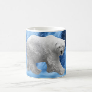 Mug Un ours blanc à la cascade congelée