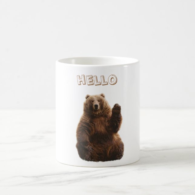Mug Un ours Brun dit bonjour (Centre)