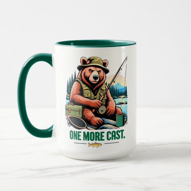 Mug Un Ours de Pêche de Plus de Lance (Gauche)
