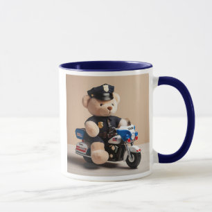 Mug Un ours policier en peluche.