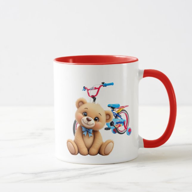 Mug Un ourson en peluche souriant. (Droite)