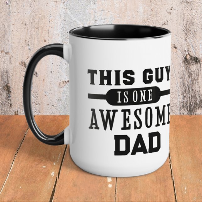 Mug Un Papa Génial Personnalisé (Awesome dad Father's Day mug)