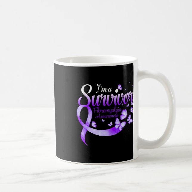 Mug Un papillon de sensibilisation à la fibromyalgie 1 (Droite)
