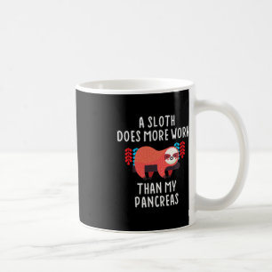 Mug Un Paresseux Fonctionne Plus Que Mes Pancréas - Di