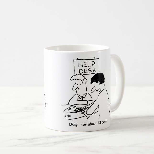 Mug Un passionné de mot de passe demande à un bureau d (Devant droit)