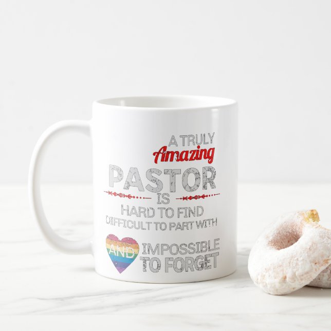 Mug Un pasteur vraiment extraordinaire est difficile à (Avec donut)
