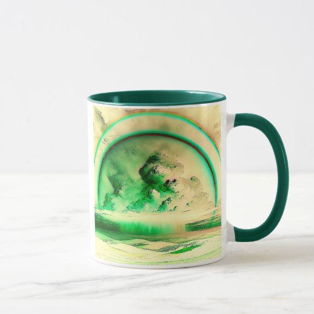 Mug Un paysage nuageux stylisé  (Droite)