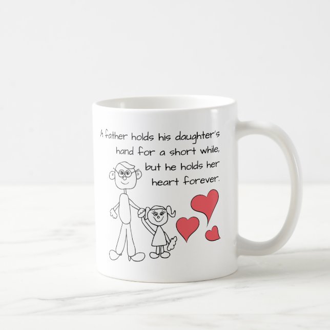 Mug Un père tient la main de sa fille (Droite)