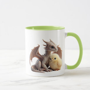 Mug Un petit dragon au regard doux et amical.