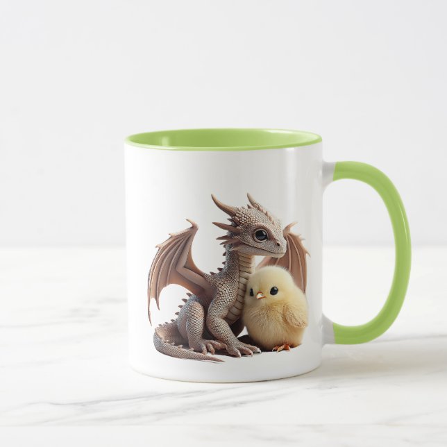Mug Un petit dragon au regard doux et amical. (Droite)