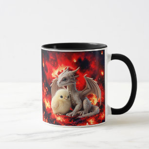 Mug Un petit dragon au regard doux et amical.