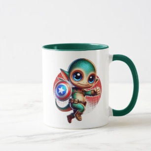 Mug Un petit extraterrestre super-héros.