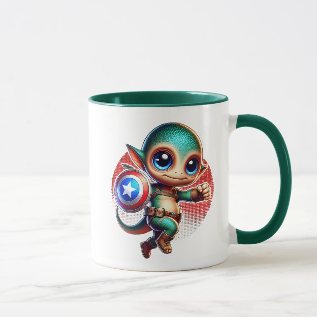 Mug Un petit extraterrestre super-héros. (Droite)