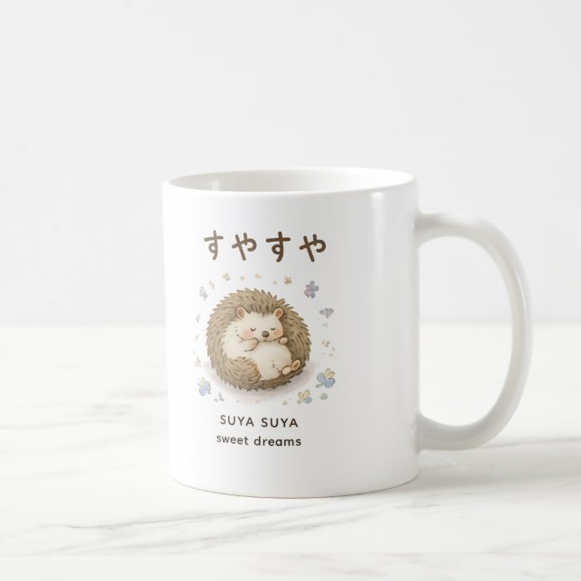 Mug Un petit hérisson profitant d'une sieste paisible (Droite)
