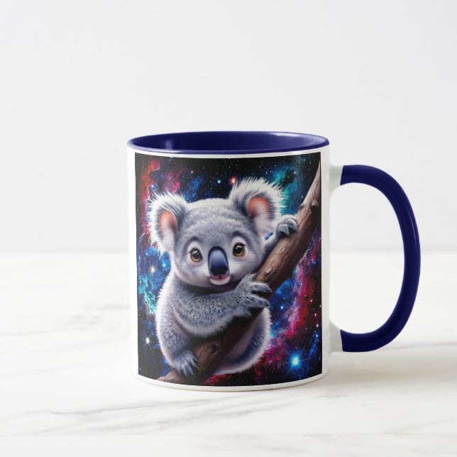 Mug Un petit koala tout mignon vous observe. (Droite)