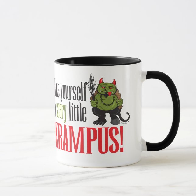 Mug Un petit Krampus effrayant (Droite)