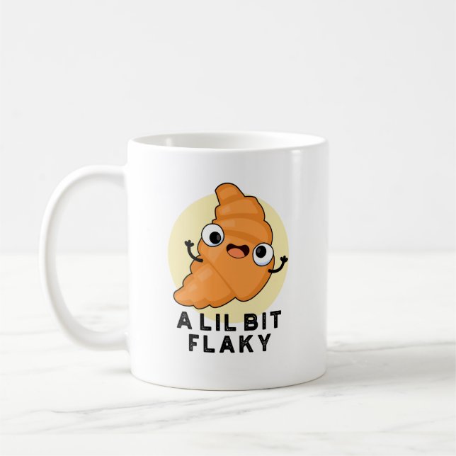 Mug Un Petit Peu Flaky Drôle Croissant Pâtissier (Gauche)