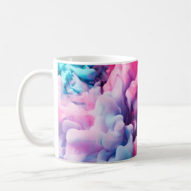 Mug Un peu de peinture. Fond d'abstrait Abstrait, pein (Gauche)